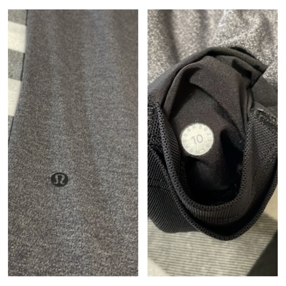Lululemon On The Fly Pull-On Pant 28" Joggers Heathered Grey Black Sz 10 Stretch - Picture 11 of 16